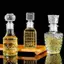 MAKY 1 Cái 50ml Trong Suốt Nhỏ Rỗng Tinh Thần Whisky Chai Rượu Thủy Tinh Mini Rượu Chai Có Nắp Vít Bình Whisky VN