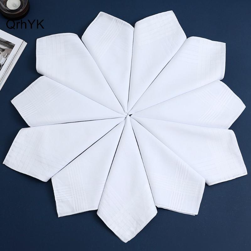 Nhà máy sản xuất khăn tay cotton nguyên chất, bộ 6/12 chiếc - Phù hợp nam và nữ