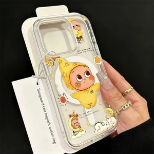 Ốp lưng điện thoại chống rơi dễ thương có nam châm sạc, phù hợp với iPhone 17 16 15 14 13 12 11 Pro Max7 8PlusXS IDCX055
