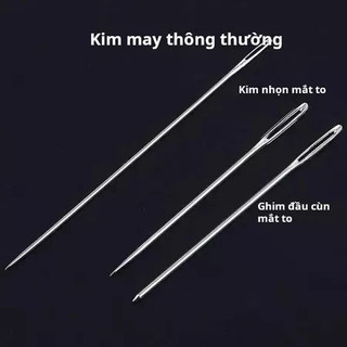 【COD】Bộ 34 món， kim thêu lỗ lớn sợi chỉ kèm theo đa màu, thích hợp cho người mới tập thêu và các lớp học thủ công.