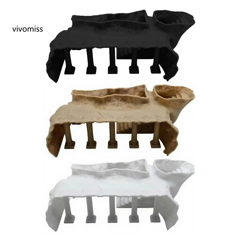 [VM] Cột La Mã Đường Hầm Bể Cá Trang Trí Bể Cá Sỏi Nơi ẩn náu cho Betta Cichlid Kuhli Loach Tôm Môi Trường Sống Đông Nam Á Tôm Bể Cá Nơi trú ẩn