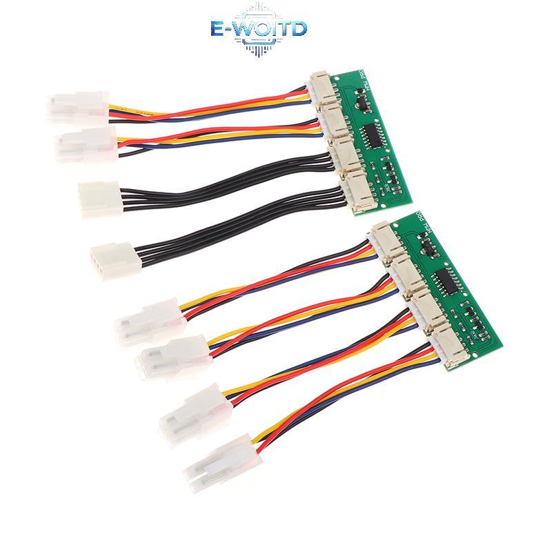 E-WOITD 12V 4 trong 1 Vuông 4Pin Mô Phỏng Quạt Giả Lập Đặc Biệt Cho Antminer S21 S19kpro T21 KS5 KS5pro Quạt Spoofer Dummer E-WOITD
