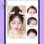 Topper tóc giữa với fringe giả, dễ gắn và tháo rời, phù hợp phụ nữ muốn thêm vẻ tự nhiên cho mái tóc của mình.