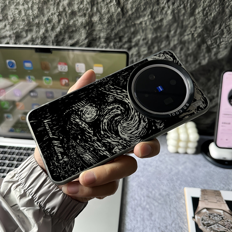 Ốp Điện Thoại Micro Matte “Wave Tide ” Cho Vivo X300 Ultra X300 Pro X200 Ultra X200 Pro X100S Pro V60 V50 V40 Vỏ Vivo Chống Sốc