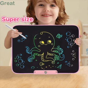 Bảng đen ma thuật GREAT, Dụng cụ nghệ thuật Máy tính bảng viết LCD kỹ thuật số, Di động với màn hình đầy màu sắc Tấm vẽ điện tử 20 inch Đồ chơi giáo dục