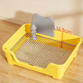 Nhà vệ sinh huấn luyện thú cưng dung tích lớn - Nhà vệ sinh cho chó cao cấp có dây buộc bằng thép không gỉ, lối vào thấp & chống văng, có thể tháo rời Dễ dàng làm sạch