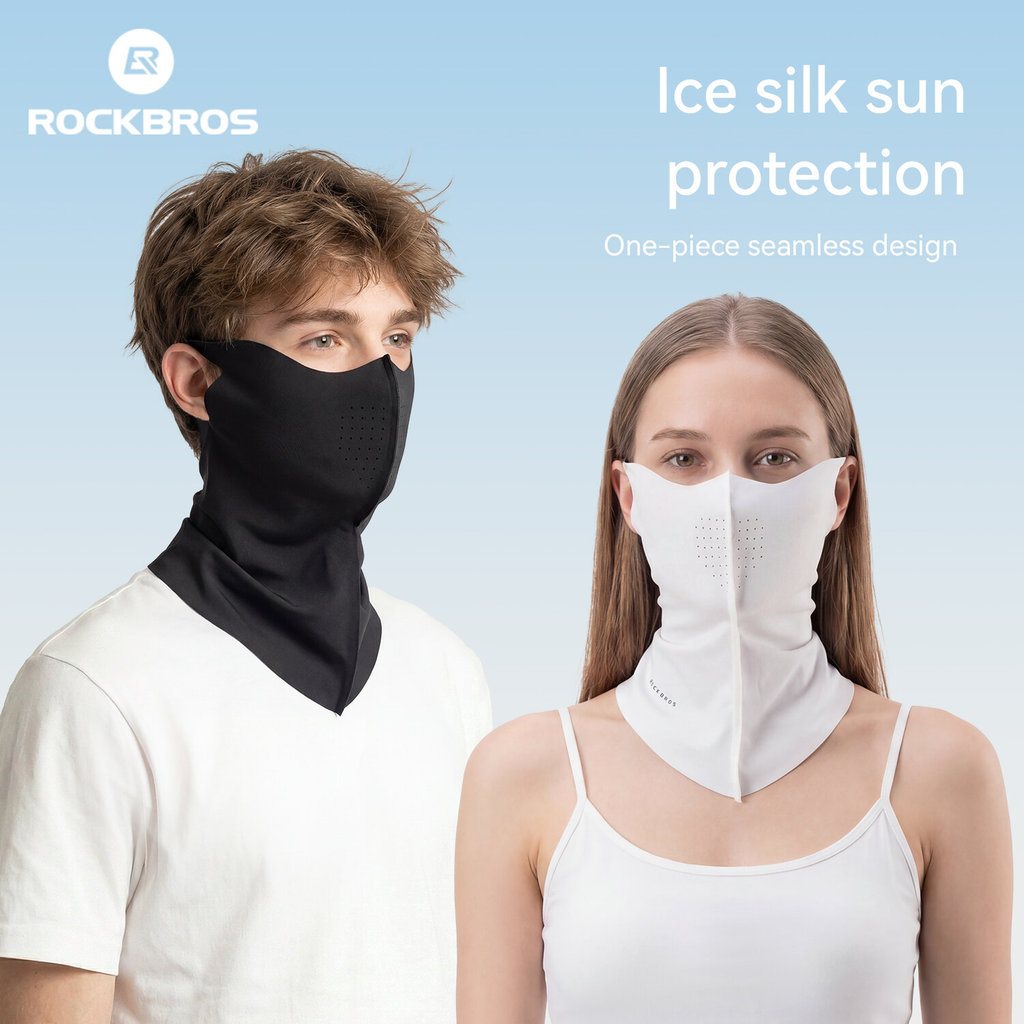 ROCKBROS Ice Silk Mask Chống Tia UV Vòng Tai Thoáng Khí Nhanh Khô Chống Nắng Khăn Đi Xe Đạp Câu Cá Đi Bộ Đường Dài Mặt nạ Mùa Hè
