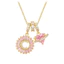 26 Chữ Vòng Cổ Nữ Đồng Kẻ Sọc Zircon Ánh Sáng Sang Trọng Phù Hợp Với Đường Đá Chữ Pend
