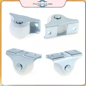 ĐIỆN 4 Bánh xe ngăn kéo 1 Inch Bánh xe hướng dẫn bằng nhựa Đồ nội thất Ròng rọc nhỏ.