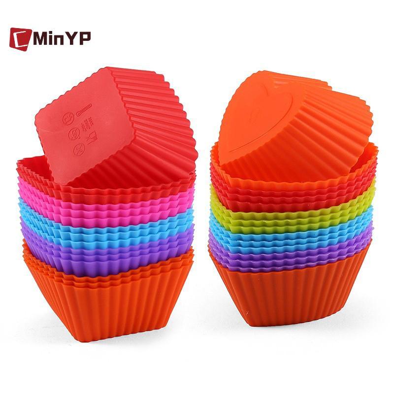 CMinYP 3 Chiếc Bento Chia Cốc Dễ Dàng Làm Sạch Khuôn Bánh Có Thể Tái Sử Dụng Khuôn Món Tráng Miệng Sushi Phụ Kiện Bảo Quản Riêng Biệt Thực Phẩm Hộp Cơm Trưa Lót Vinh Quang