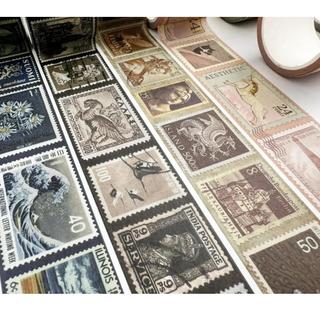 JIANWU 30mm * 5m Vintage Tem Phong Cảnh Chất Liệu Cắt Dán Thêu SòWashi Băng Sáng Tạo DIY Tạp Chí Văn Phòng Phẩm