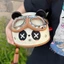 QMP 3C Được Chứng Nhận Mũ Bảo Hiểm Xe Điện Xe Máy Hoạt Hình Gấu Trúc Influencer Thu Đông Nửa Mũ Bảo Hiểm Bốn Mùa Ri
