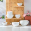 Jingdezhen Bộ Đồ Ăn Xương Trắng Nguyên Chất Trung Quốc Bát Sáng Tạo Nổi Trung Quốc Bát Độc Đáo Hộ Gia Đình Bát Cơm Mì Bát Canh Chống Trơn Trượt JI0R