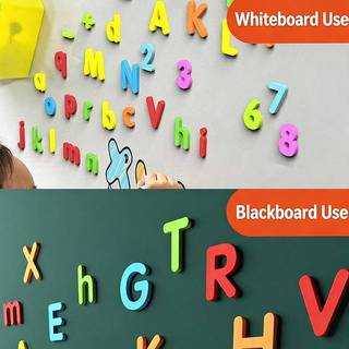 [ELOY] Số chữ cái từ tính Bảng chữ cái ABC 123 Nam châm tủ lạnh Bộ đồ chơi học tập mầm non bằng nhựa Bộ chữ thường Toán VN