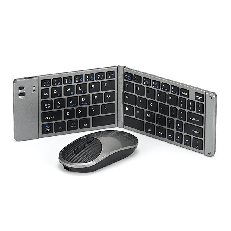 Bộ chuột bàn phím có thể gập lại Bluetooth không dây di động