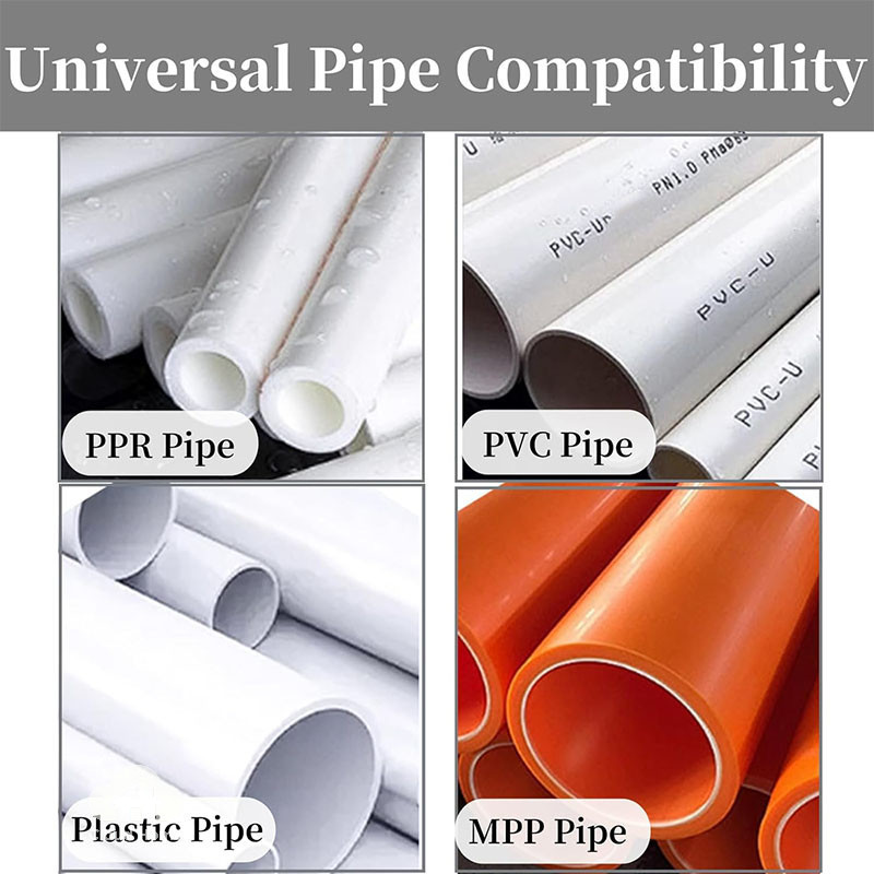 🌤️COD🌤️Máy khoan điện Bộ ren ống nhựa PVC tương thích, Vòi nước chia 4 điểm bên trong ngoài tích hợp mở ren ống nước PPR