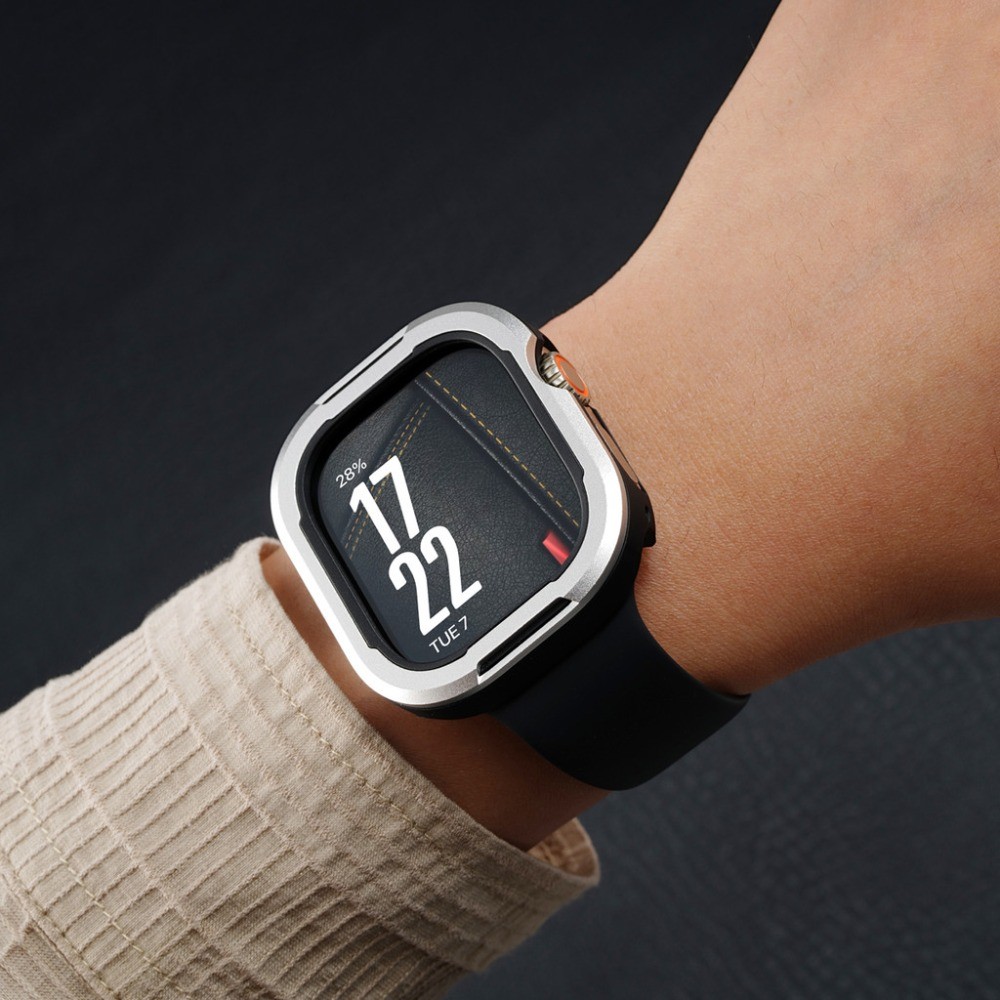 Ốp lưng hợp kim + TPU tương thích cho Apple Watch Series 11 / 10 42mm 46mm Ultra3 / 2 49mm 9 8 7 6 5 4 41 45mm 44 40mm