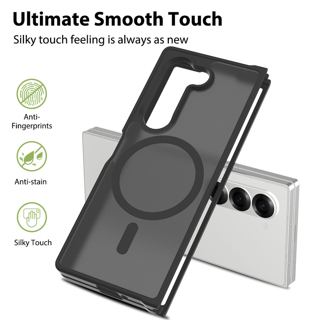 Ốp điện thoại cho Samsung Galaxy Z Fold7 Vỏ bảo vệ từ tính lá chắn bạc chống sốc