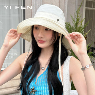 YIFEN Mùa Hè Lớn Vành Chống Tia Cực tím Mũ Xô Nữ Phù Hợp Với Thoáng Khí Nhanh Khô Mỏng Phong Cách Chống Nắng Mặt Mũ Lưu Vực Nhỏ
