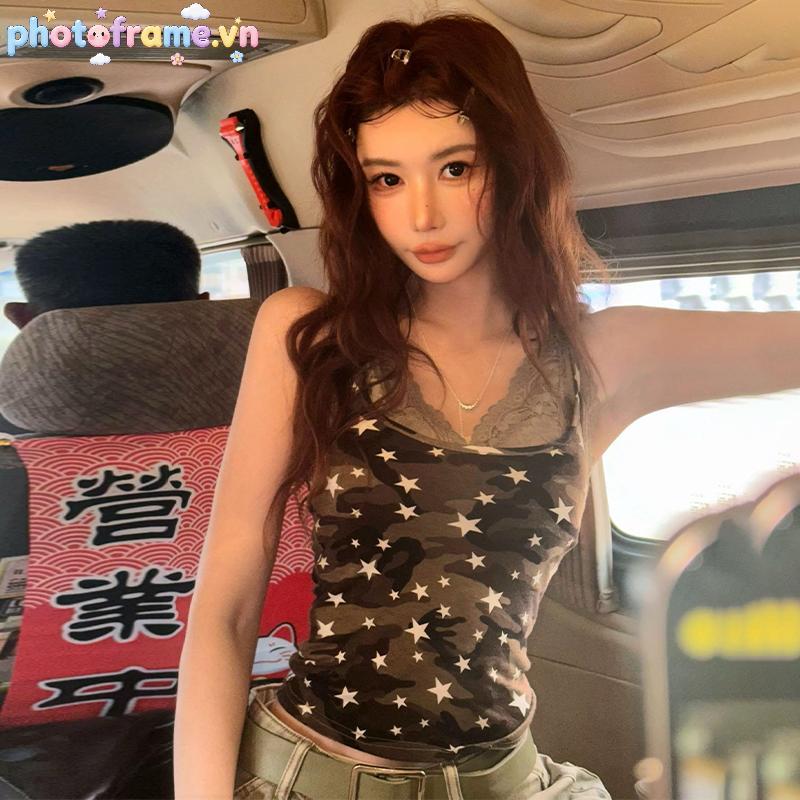 Khung Ảnh Mỏng Phong Cách Retro với Hoá Tiết Ngôi Sao - phù hợp cho mùa hè