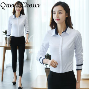 Áo Sơ Mi Nữ Tay Dài Áo Nữ Công Sở Nữ OL Work Top Áo Sơ Mi