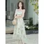 Bộ đồ hai mảnh áo len cardigan xanh phong cách cổ tích Super Fairy Forest, phù hợp xuân hè