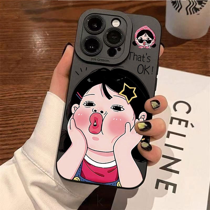 Ốp lưng iPhone Vỏ máy ảnh silicon mềm chống sốc Little Girl - iP 7/8/X/XS/XR/11/12/13/14/15/16/17/Plus/Air/Pro/Max