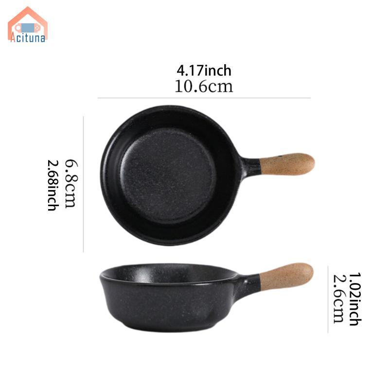 Bát nhúng gốm trắng có tay cầm Món ăn nhẹ nhỏ Đĩa gia vị Bộ đồ ăn Khay đựng nước sốt cho nhà hàng Sushi và gia đình