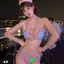 Influencer Gợi Cảm Phong Cách Ngày Lễ Nơ Dây Cổ Bikini Nguyên Chất Desire Phong Cách Nữ Chia Bốn Mảnh Nóng Mùa Xuân Đồ Bơi Nữ