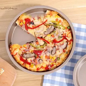 TRTR 10 / 9 / 8 / 7 / 6 Inch Khuôn Nướng Bánh Chống sti Nồi Chiên Không Khí Khay Tròn Chảo Rang Bánh Pizza Giỏ Máy Nướng Phụ Kiện Nhà Bếp VN