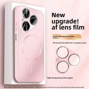 Ốp Lưng Cho Huawei Pura 70 Pro 70Pro + Ngọc Trai Lấp Lánh Bột Mờ Da Cảm Giác Chống Rơi Vỏ Điện Thoại