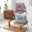 Túi trang điểm FAVORITEGOODS, Ly hợp vải nữ đa năng hình nấm, Hộp đựng cáp dữ liệu ví đựng tiền xu di động đa năng dễ thương