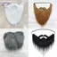 HFTOY 1 Lễ Hội Vui Nhộn Đồ Dùng Giáng Sinh Prom Đạo Cụ Unisex Lạ Mắt Râu Giả Trang Phục Halloween Đảng Tóc Mặt ria mép Tóc Giả ~
