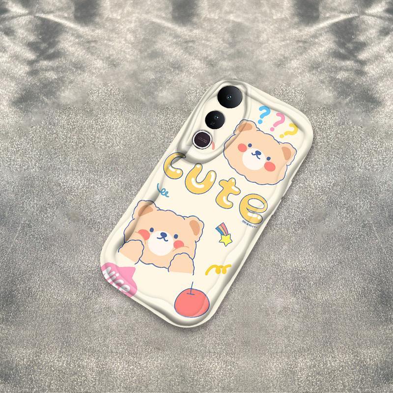 Thích hợp cho VIVO V50 Lite 3D Girls Soft TPU Bear Rilakkuma Vỏ điện thoại chống sốc