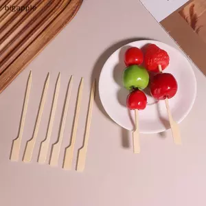 Bigapple 100 Chiếc Tre Xiên Cotail Pis Răng Cho Món Khai Vị BBQ Trái Cây Đảng RDG