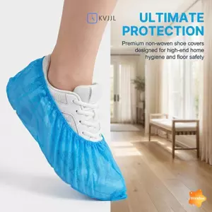 100 Chiếc Bao Giày Chống Nước Dùng Một Lần Chống Trơn Trượt Chân Trong Nhà Vải Không Dệt Có Đệm Overshoes Mưa Chống Bùn Bao Giày Mới