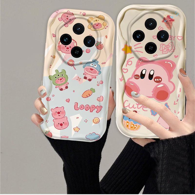 Thích hợp cho Redmi 14C 3D Wave Soft TPU Loopy Kirby Vỏ điện thoại chống sốc