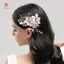 MJnmc Pha Lê Ngọc Trai Hoa Kẹp Tóc Thanh Lịch Mũ Dành Cho Nữ Ngọc Quý Cô Dâu Cưới Phụ Kiện Tóc Mới