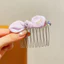 WHX-Bow-Upside Down Lược Chải Tóc Đầu Lâu Cao Cấp Kẹp Tóc Bé Gái Cao Cấp Tinh Tế Nổ Trán Bên Kẹp Tóc