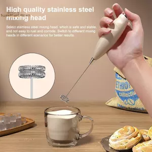 Máy trộn tạo bọt sữa điện không dây TRTR Máy tạo bọt cầm tay chạy bằng pin Kem cà phê Súp Bơ đậu phộng Trứng Đánh trứng Phụ kiện làm bánh VN