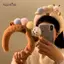 AqToCna Sang Trọng Capybara s Phim Hoạt Hình Kawaii Tóc Vòng Đầu Rửa Mặt Phụ Kiện Tóc AqToCna