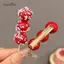AqToCna Kẹp Tóc Dễ Thương Sáng Tạo Mô Phỏng Thực Phẩm Kẹp Tóc Phụ Kiện Tóc Hawthorn Candied Haws Kẹp Bên Trái Cây Ngộ nghĩnh Mũ Cho Nữ AqToCna