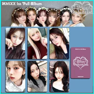 HT2 6 Cái / bộ NMIXX LOMO Card First Full Album Xanh Valentine LILY Bưu Thiếp Bộ Sưu Tập Ngôi Sao Ngoại Vi TH2