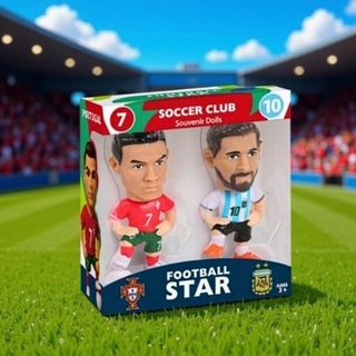 Mô hình tượng nhỏ cầu thủ bóng đá cầu thủ World Cup 2026, đồ chơi sưu tầm, mô hình sao thời thượng