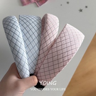 Yoing / Băng Đô Kẻ Sọc Phong Cách Hàn Quốc Nữ Đầu Lâu Cao Cấp Bấm Không Làm Tổn Thương Gói Rửa Mặt Chống Trơn Trượt Phụ Kiện Tóc Mũ Đội Đầu