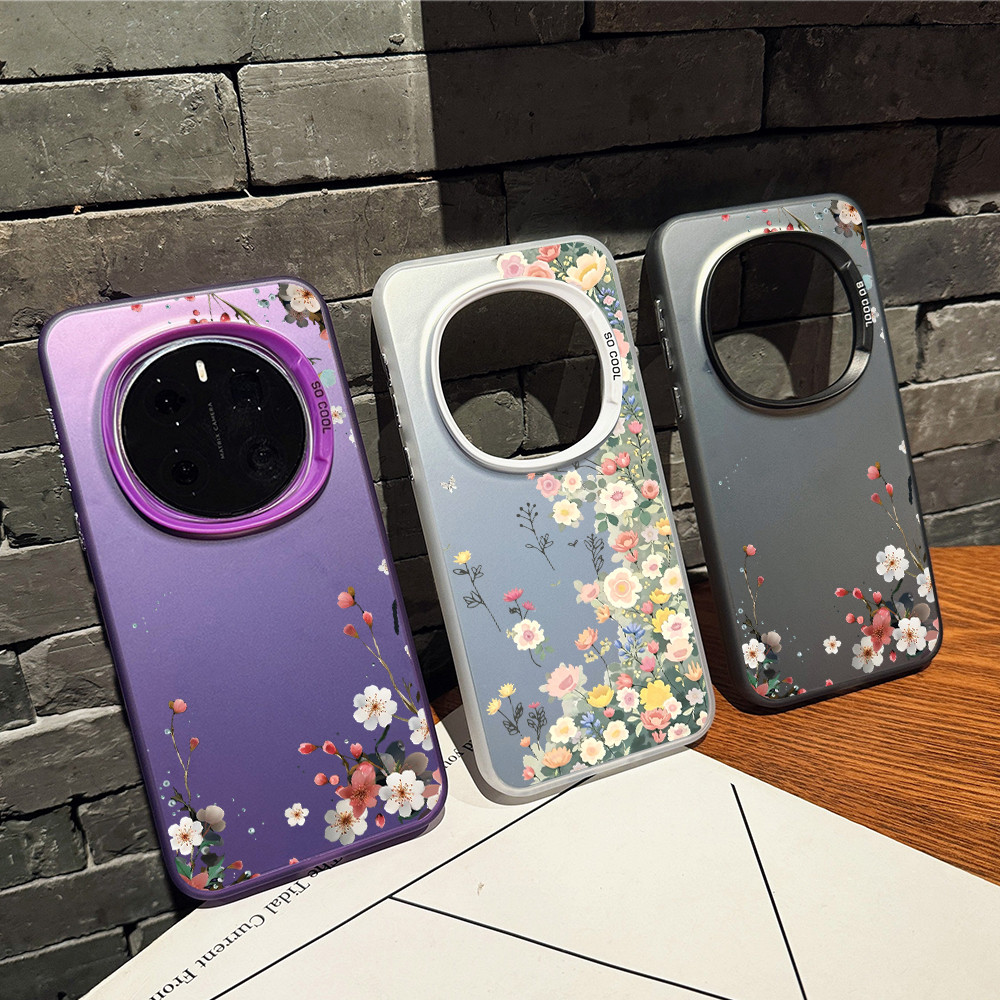 Ốp lưng cứng viền mờ Micro họa tiết hoa đẹp cho Honor Magic 8 Pro/7 Pro/6 Pro GT Pro Win RT X60 Pro/Honor 400/300 X9D X9C, chống sốc