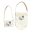 Trà Sữa Túi Tote Cách Nhiệt Cốc Nước Túi Trà Sữa Đơn Giản Di Động Vải Lanh Cotton Túi In Hoa Văn Màu IHCL