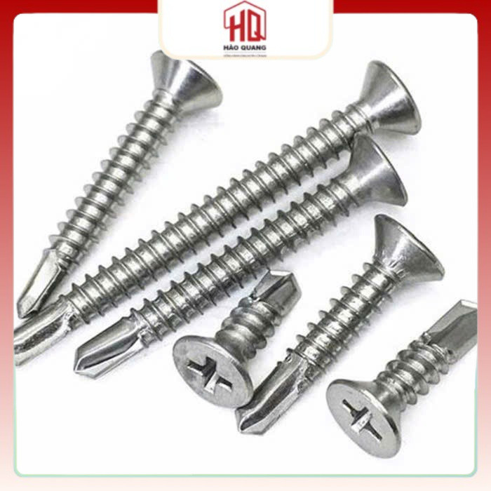 Vít Tự Khoan Đầu Côn (Âm) – Bắn Tôn, Gỗ, Sắt, Bắt Âm Bề Mặt Đẹp (Nhiều Kích Cỡ)