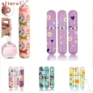 Bình Xoay Xịt AFTEROF, Bình Xịt Xịt Có Thể Đổ Lại Chai Nước Hoa Mini, Tinh Dầu 5ml Dễ Thương Cồn Hộp Đựng Mỹ Phẩm Rỗng Du Lịch