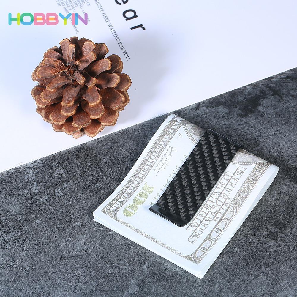 Kẹp tiền HOBBYIN, Hộp đựng thẻ Mini siêu nhẹ, Hộp đựng thẻ ví bằng sợi carbon mỏng bền bỉ